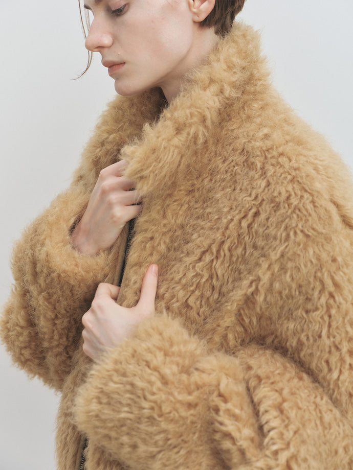 CROPPED FUR BLOUSON