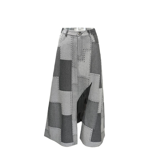 Deconstructed Asymmetric Maxi Skirt
