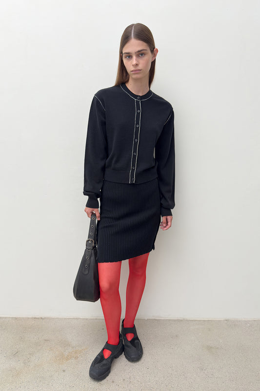 STITCH KNIT CARDIGAN