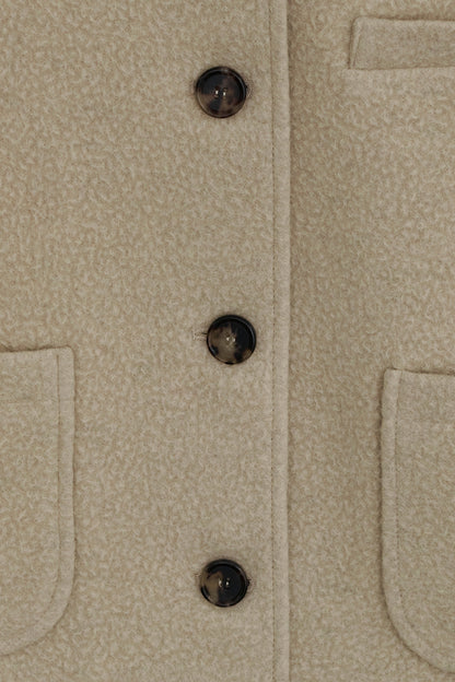 WOOLLY NO COLLAR JACKET