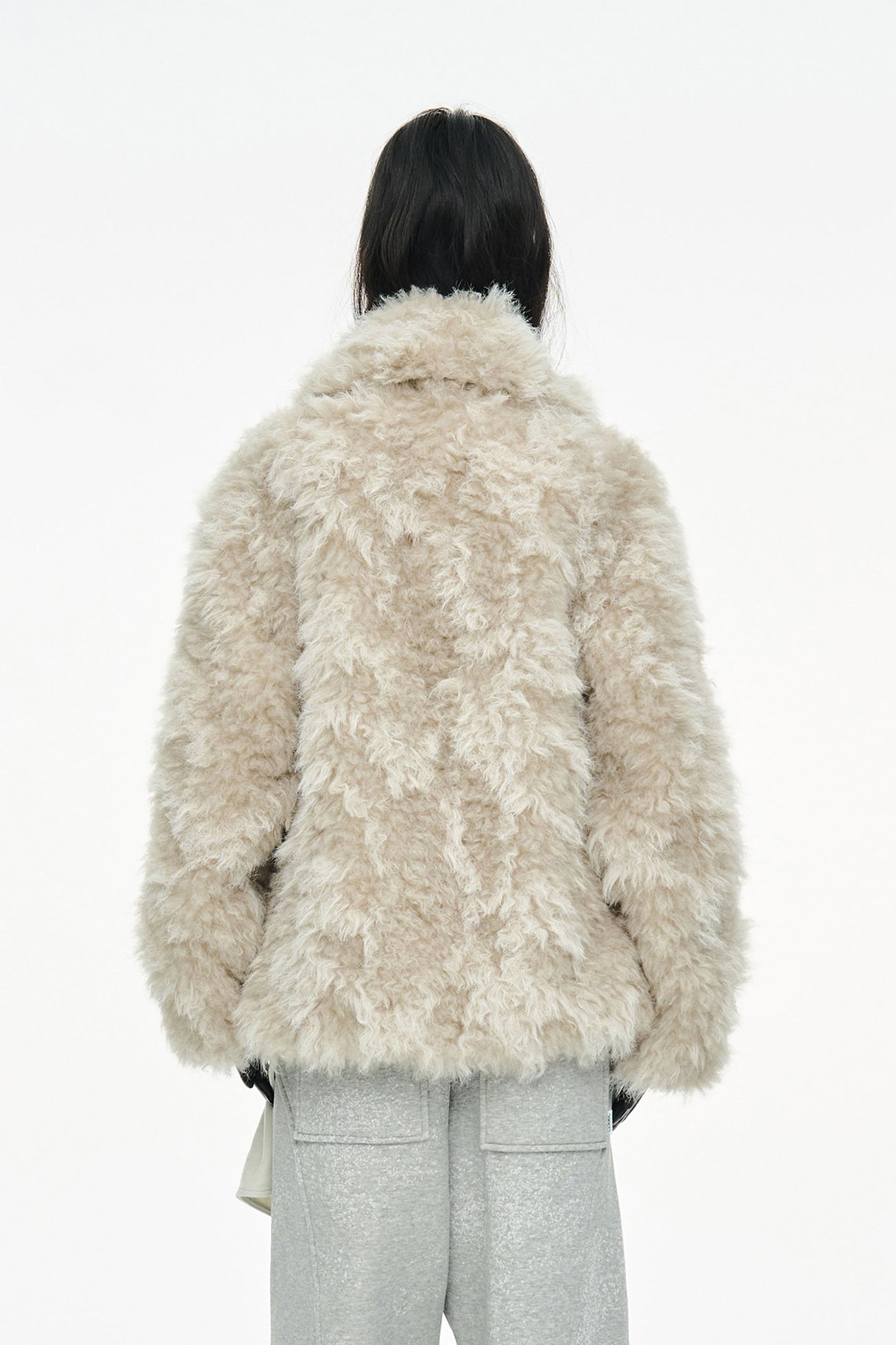 MIXED FUR JACKET / IVORY