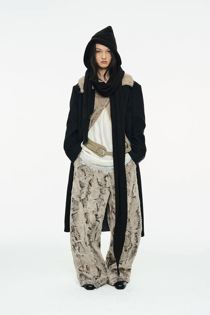 CLASSIC SCARF COAT / BLACK