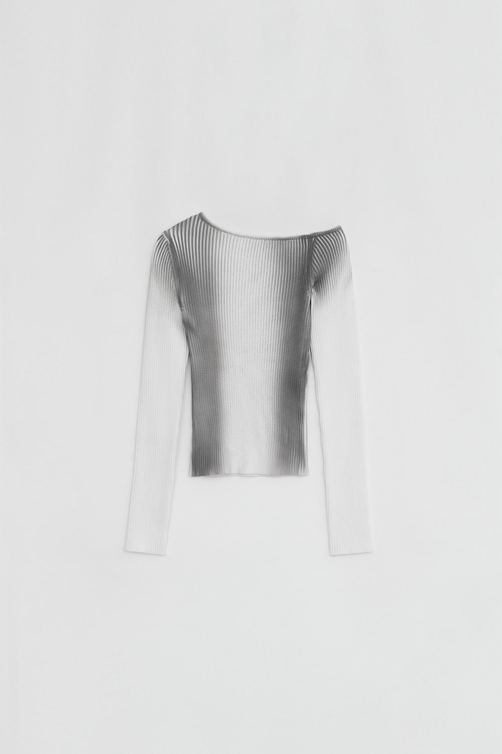 ONE OFF SHOULDER SPRAY KNIT GREY