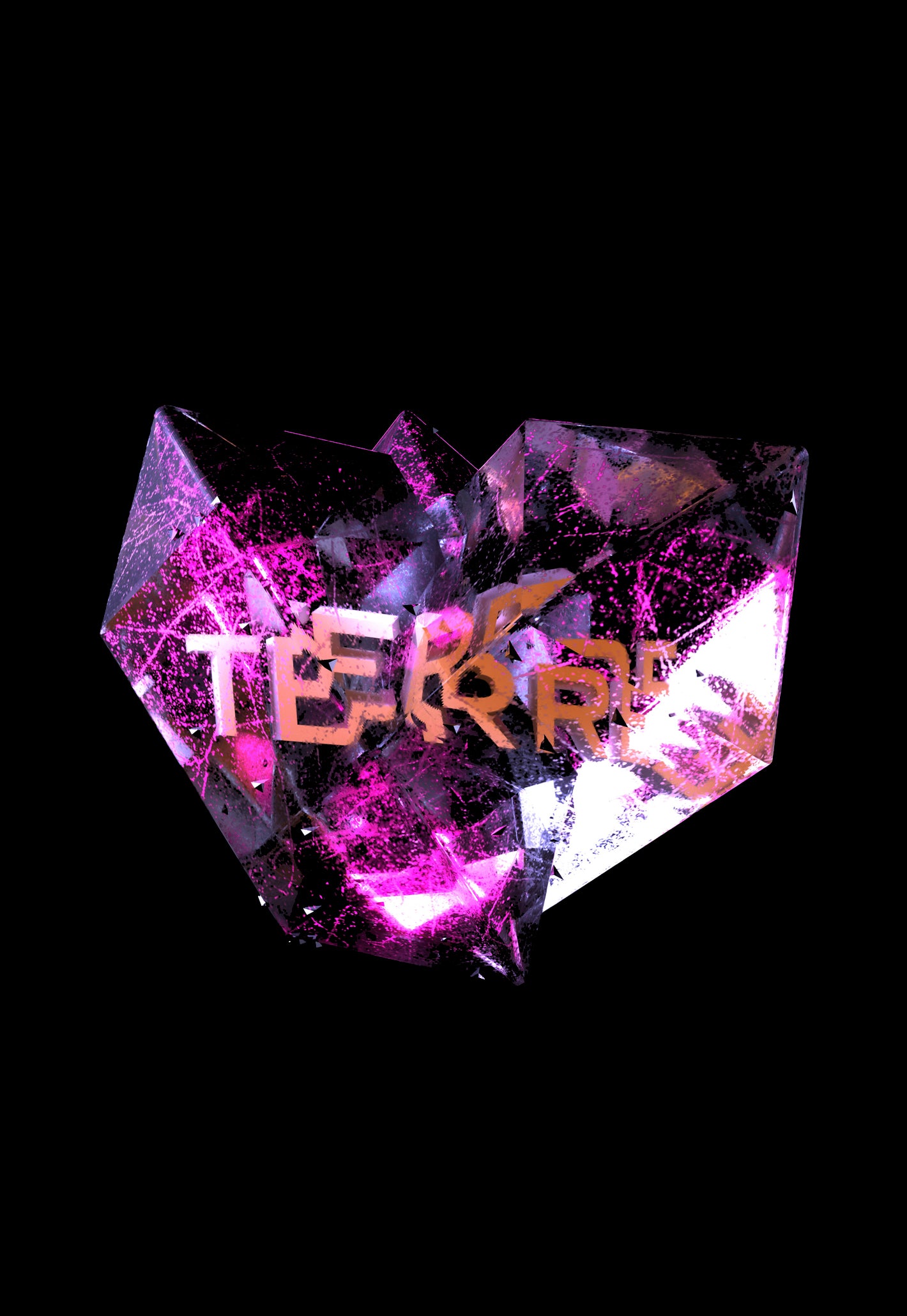Le Trio Terre Crystal Terre T-shirt  BLACK