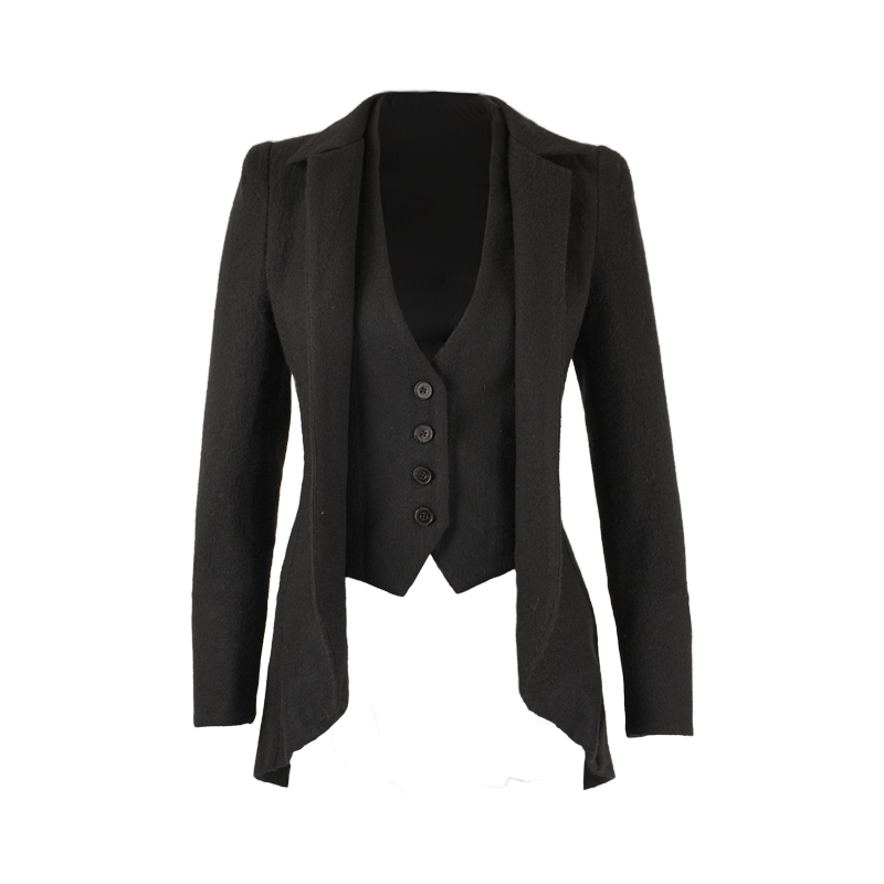 Faux Two-Piece Slim Fit Blazer