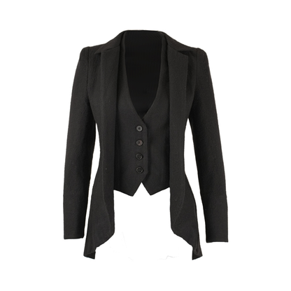 Faux Two-Piece Slim Fit Blazer