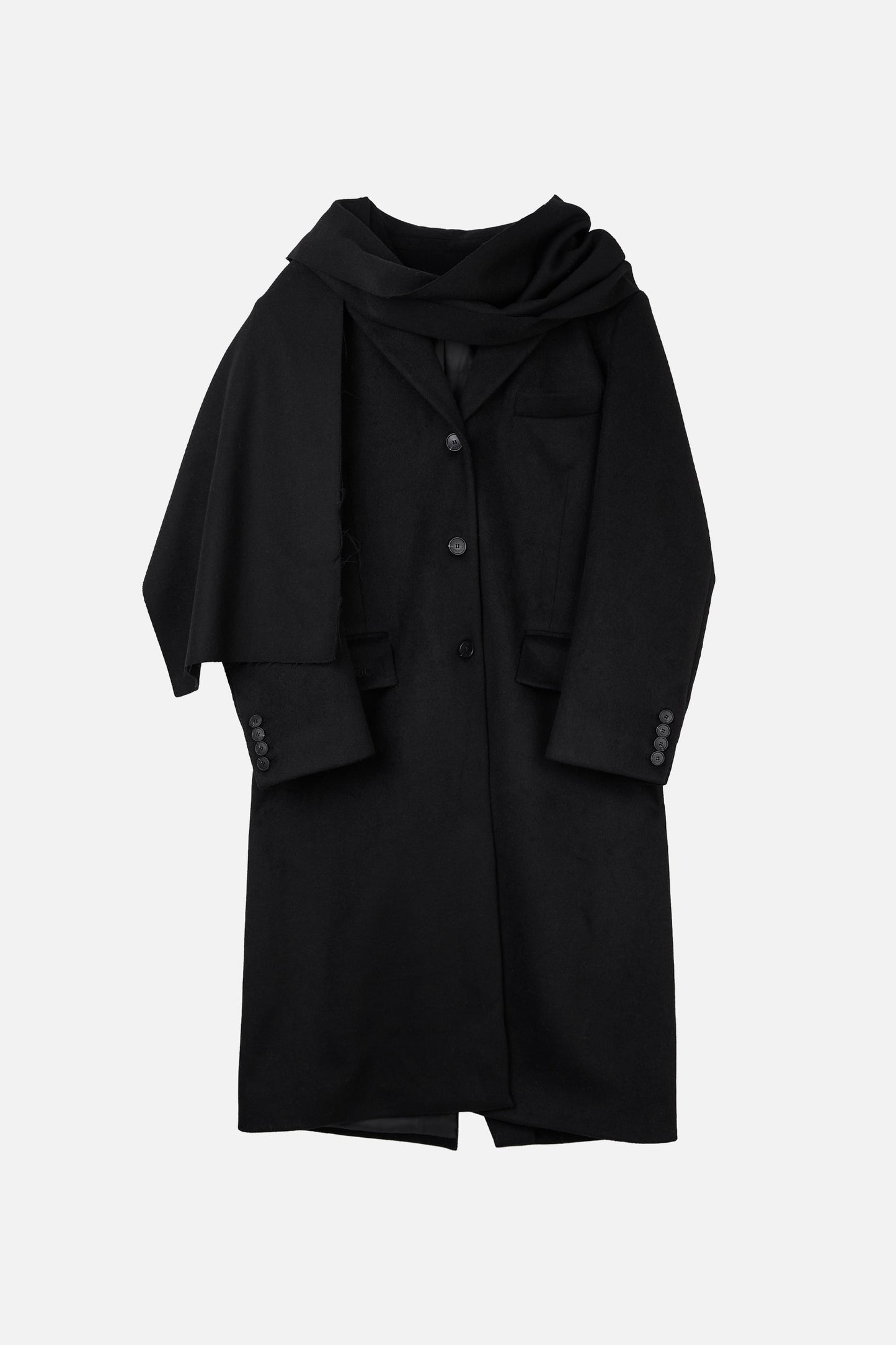 CLASSIC SCARF COAT / BLACK