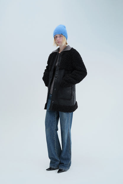 FUR SHEARLING COAT