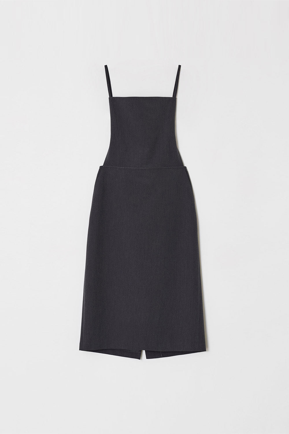 STRAP SLEEVELESS DRESS Dark Grey
