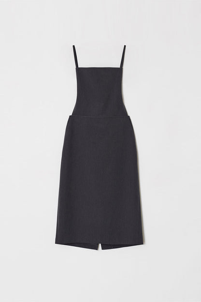 STRAP SLEEVELESS DRESS Dark Grey