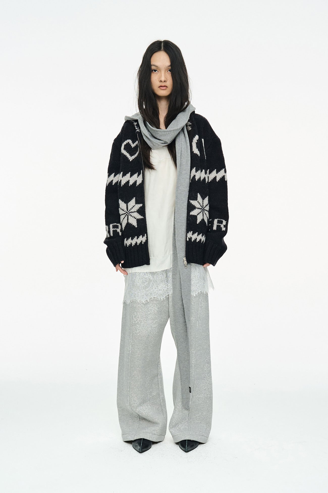 SNOW WIDE PANTS / GRAY
