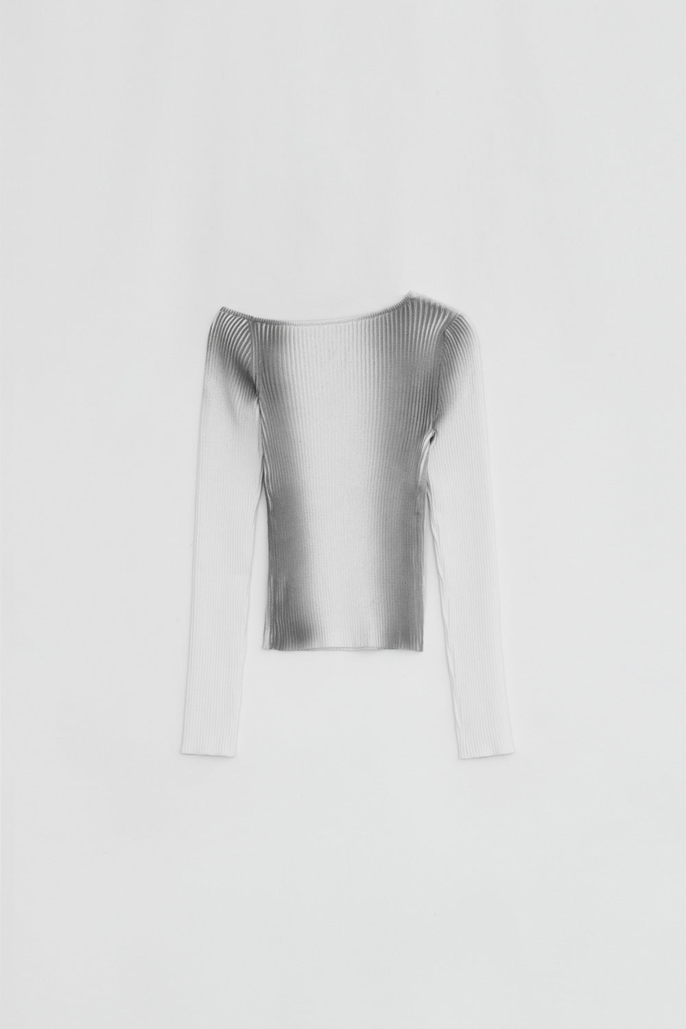 ONE OFF SHOULDER SPRAY KNIT GREY