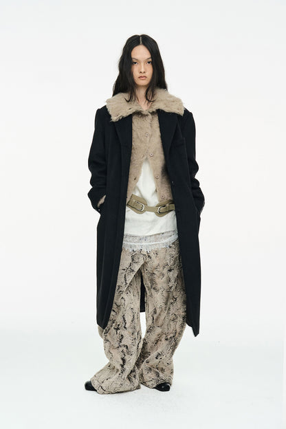 CLASSIC SCARF COAT / BLACK