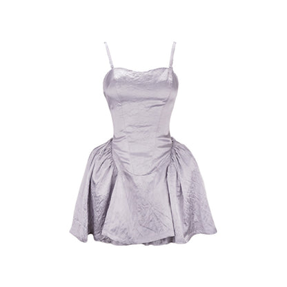 Ximu Ballet Skirt - Washed Dyed Grey-Purple