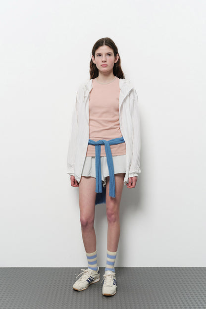 CREASE HOODIE ZIP UP