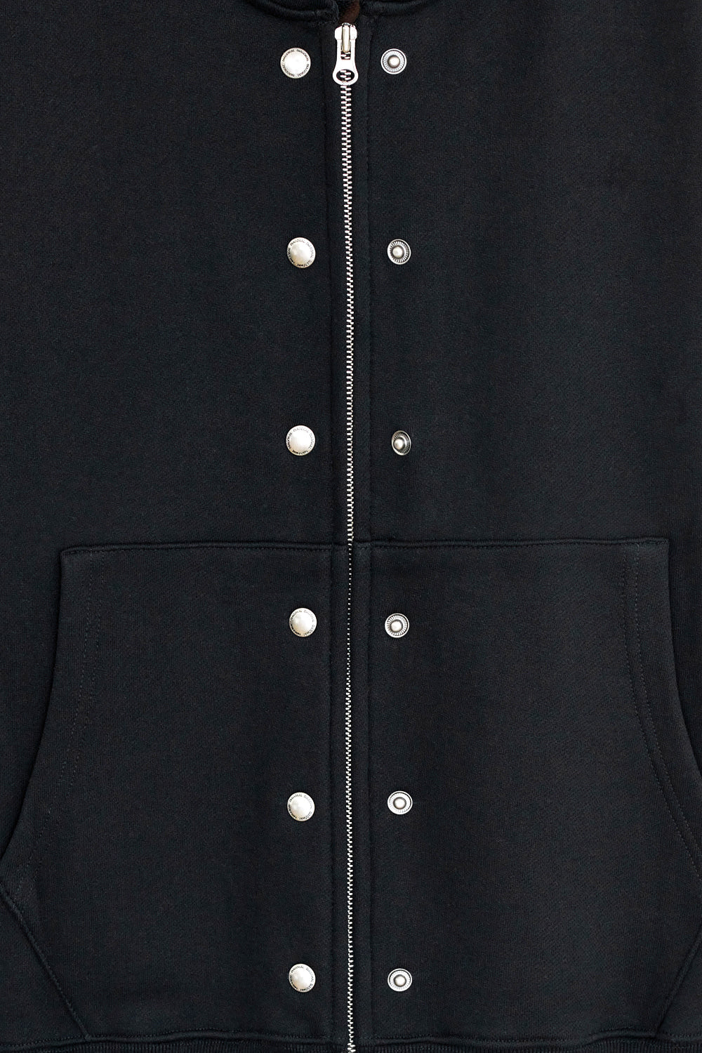 HARDWARE EMBELLISHED HOODIE BLACK