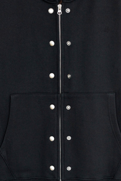 HARDWARE EMBELLISHED HOODIE BLACK