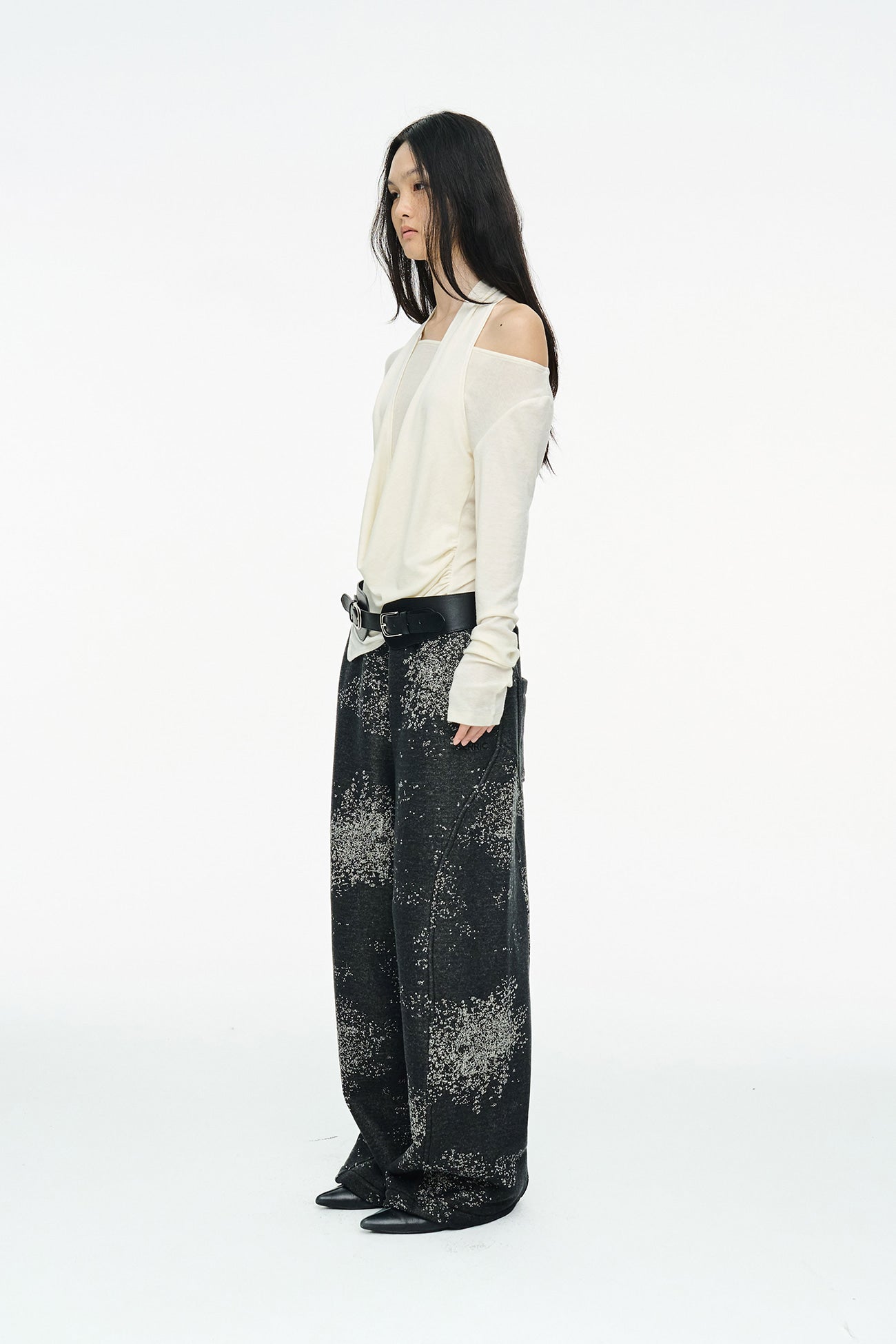 SNOW WIDE PANTS / BLACK
