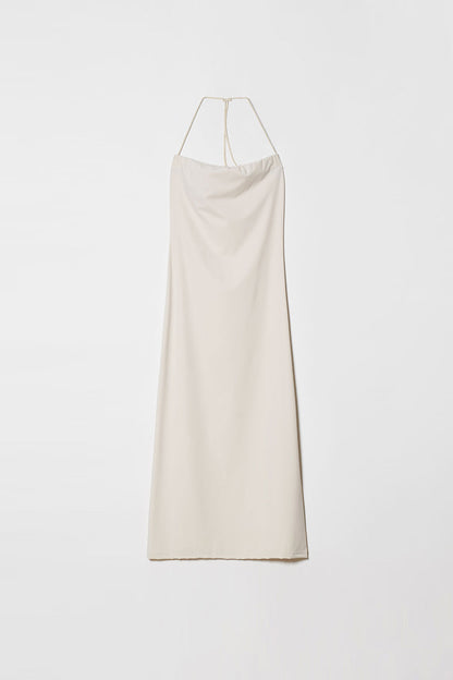 STRETCHY MAXI DRESS Beige