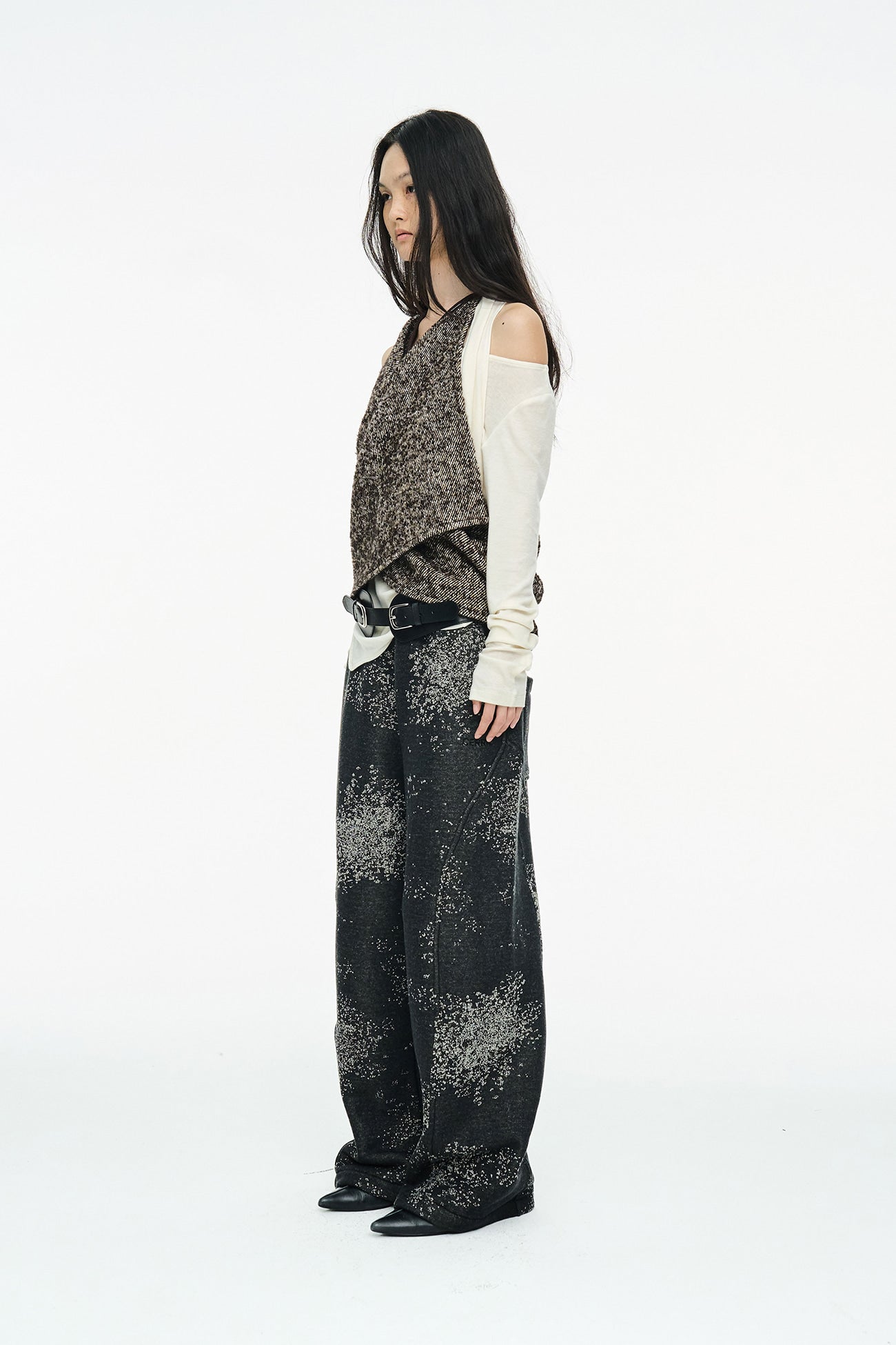 SNOW WIDE PANTS / BLACK