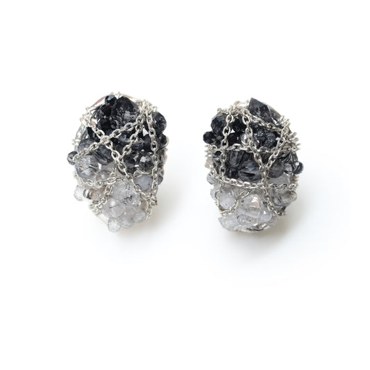 Crystal Dome Dazzling Light Trace Ear Stud