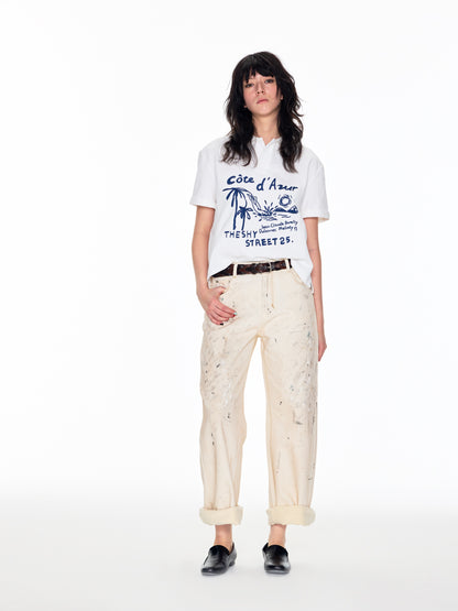 BEIGE DIRTY PANTS