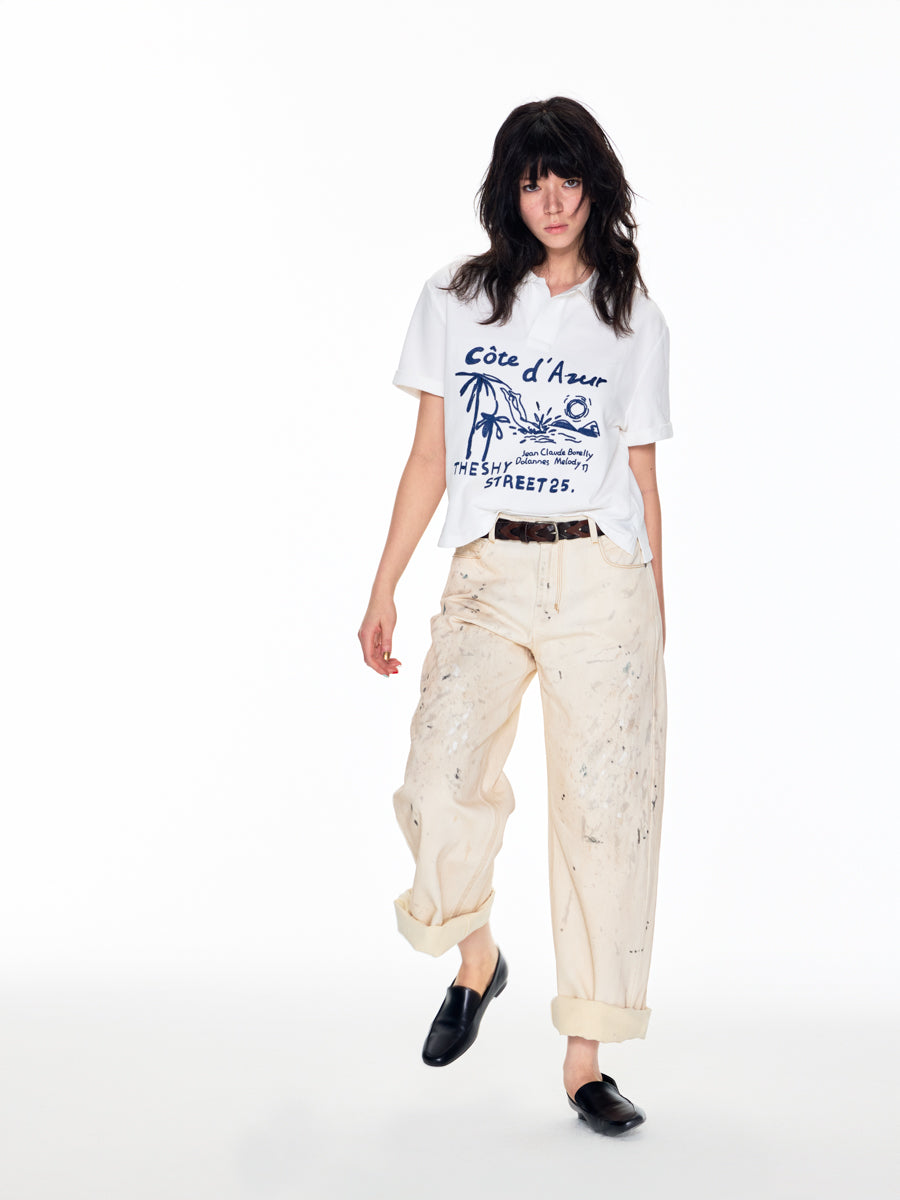 BEIGE DIRTY PANTS