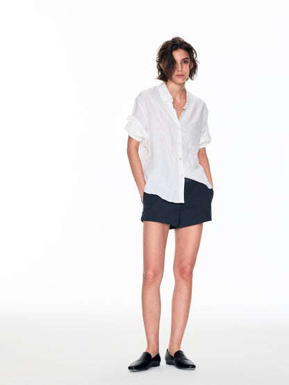 DOUBLE WAISTBAND MINIMALIST SHORTS