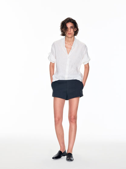 002RELAX CRAFTED ROLL UP SHIRT Linen