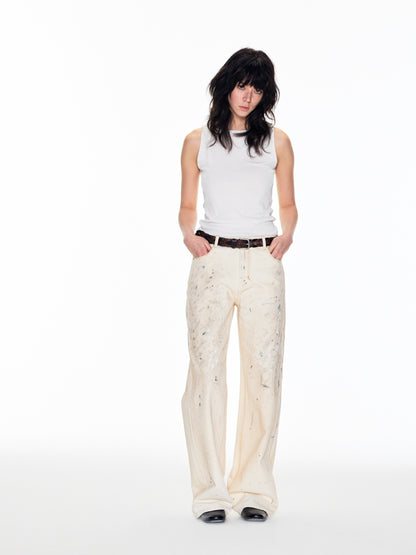 BEIGE DIRTY PANTS
