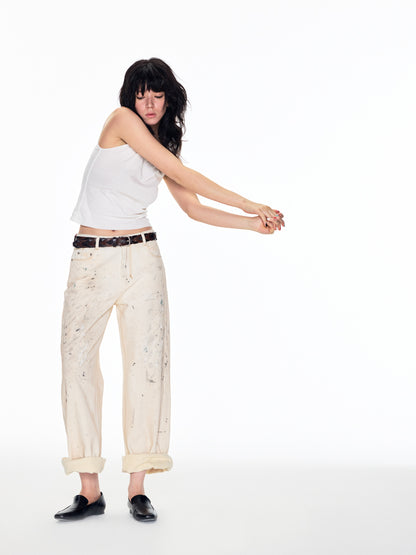 BEIGE DIRTY PANTS