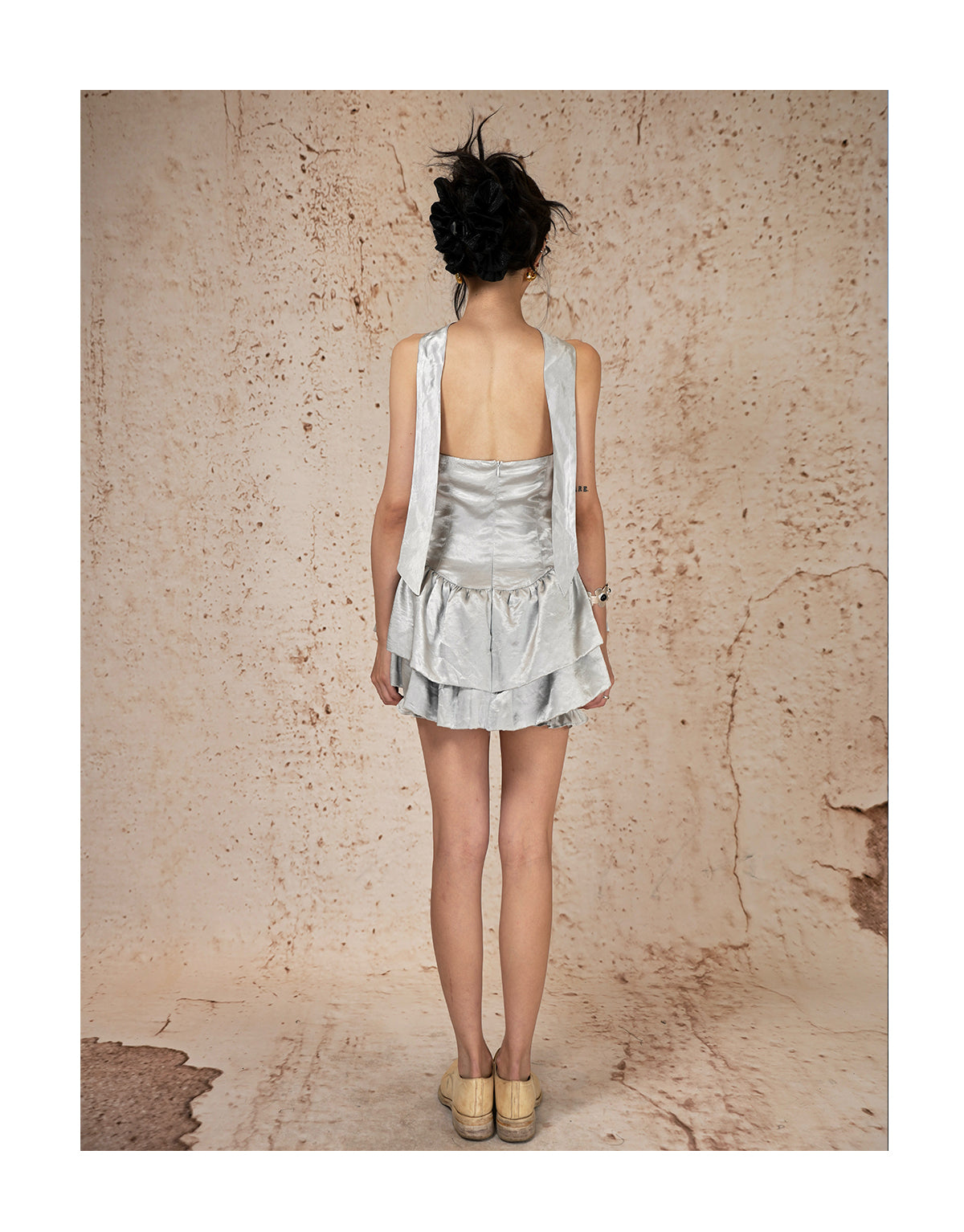 Mona Dress - Grey Blue