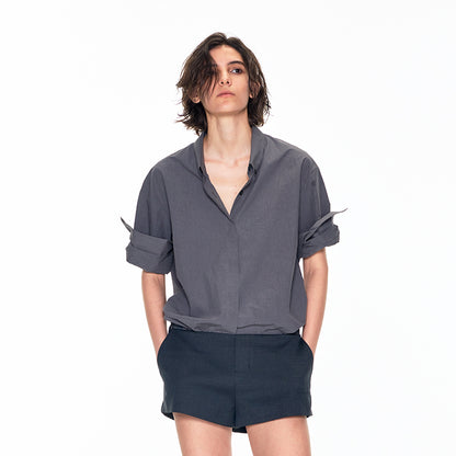 002RELAX CRAFTED ROLL UP SHIRT