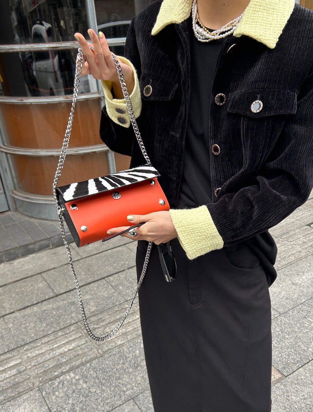 KALEIDOSCOPE BAG ( 3-In-1 Set ) Orange Zebra