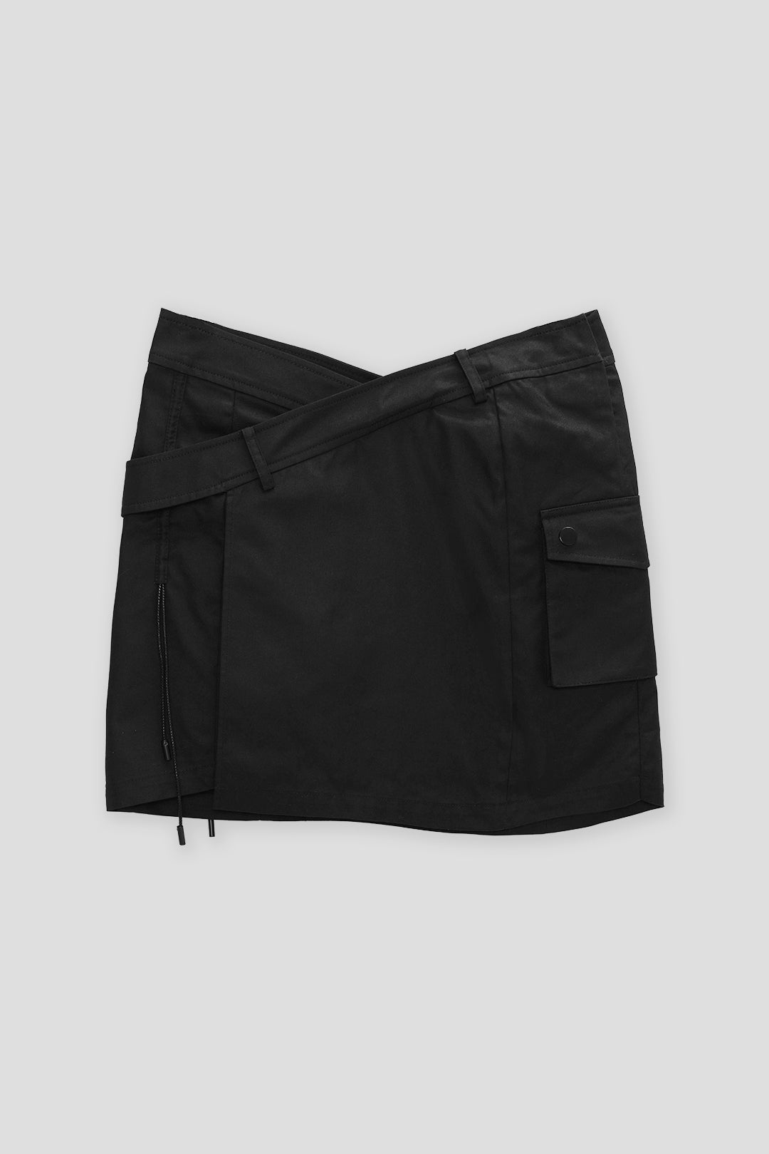 Cross-waist half skirt