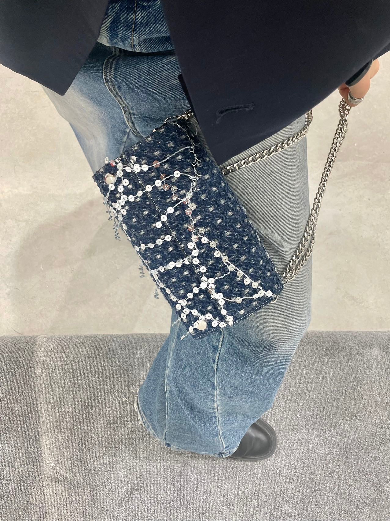 KALEIDOSCOPE BAG ( 3-In-1 Set ) Glitter Denim