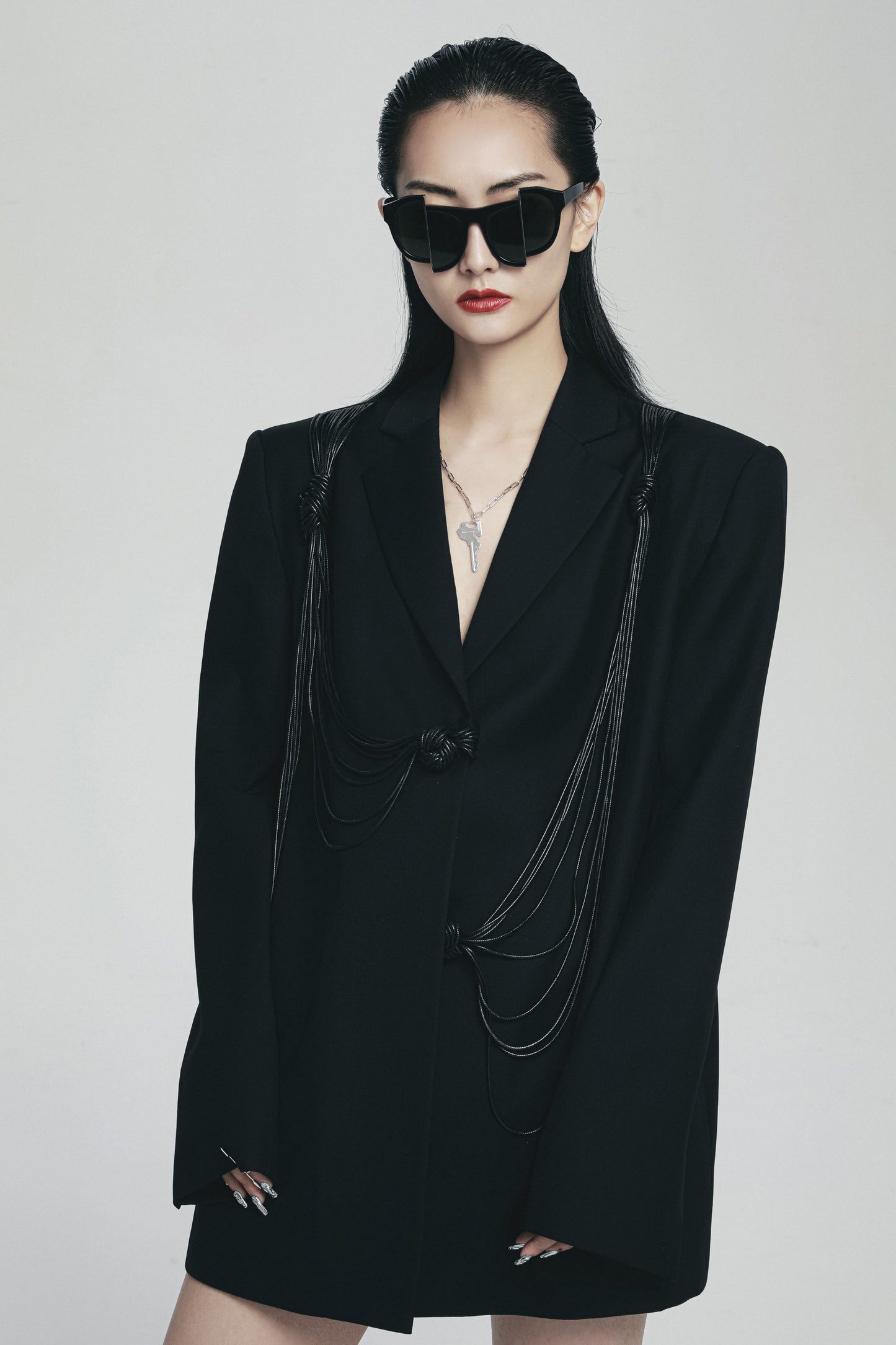 Guo Qicheng Style Knot Suit Jacket