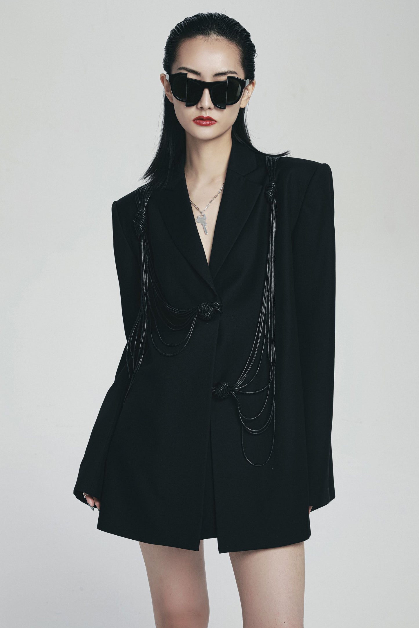 Guo Qicheng Style Knot Suit Jacket