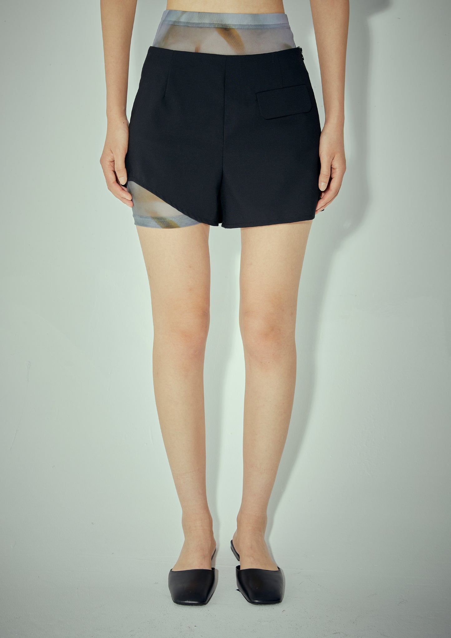 Printed Irregular Shorts