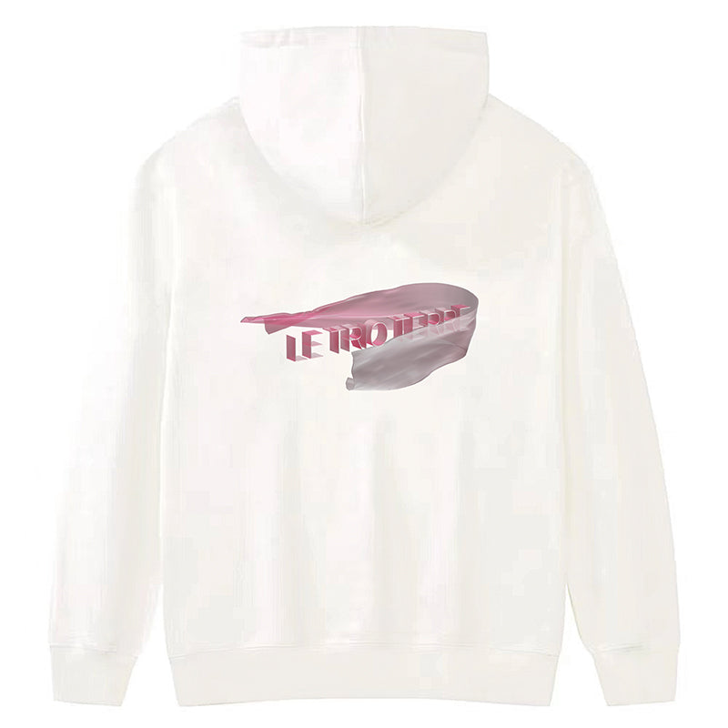 Le Trio Terre Pink Silk Hoodie/T-shirt