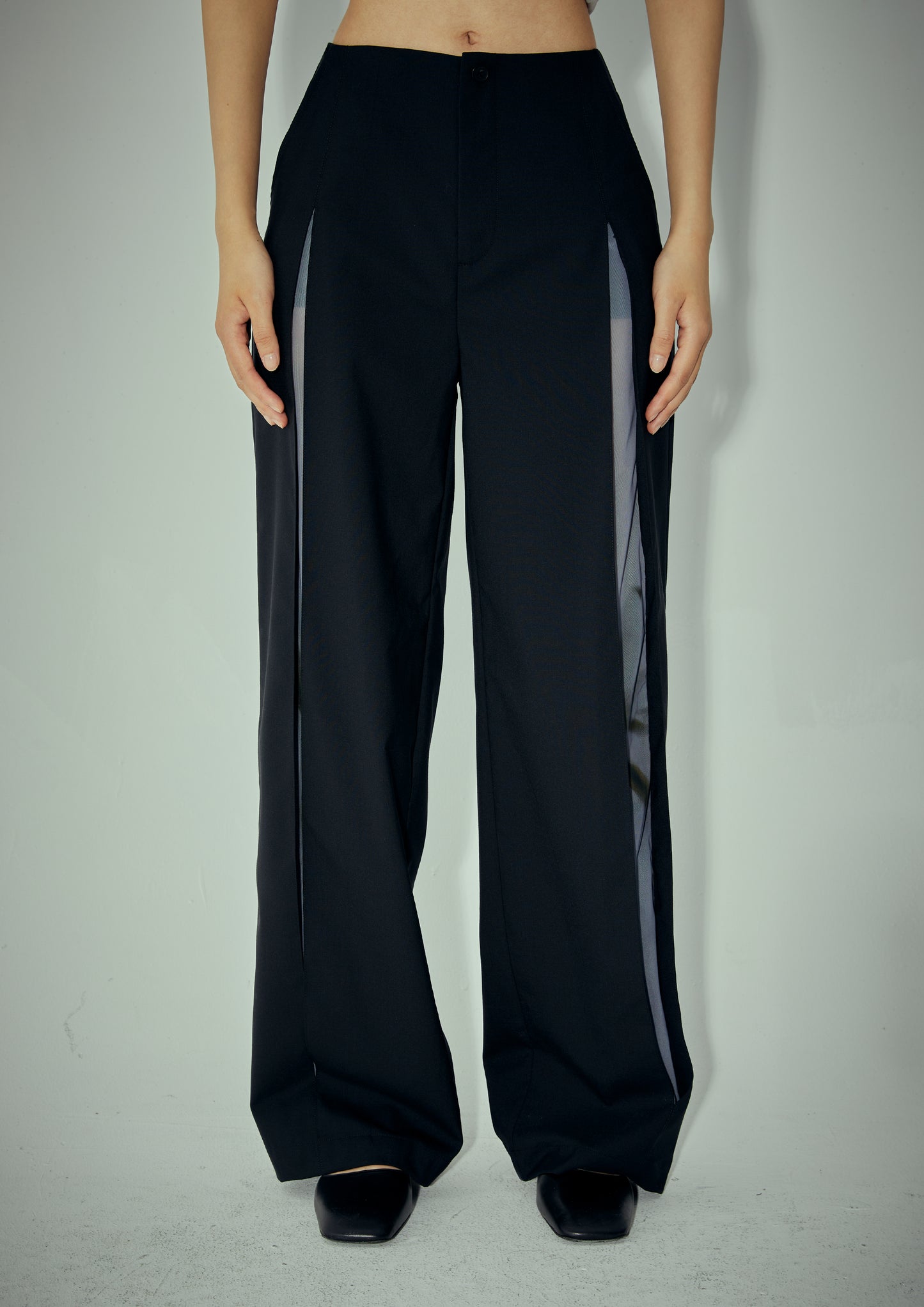 Pleated Black Trousers