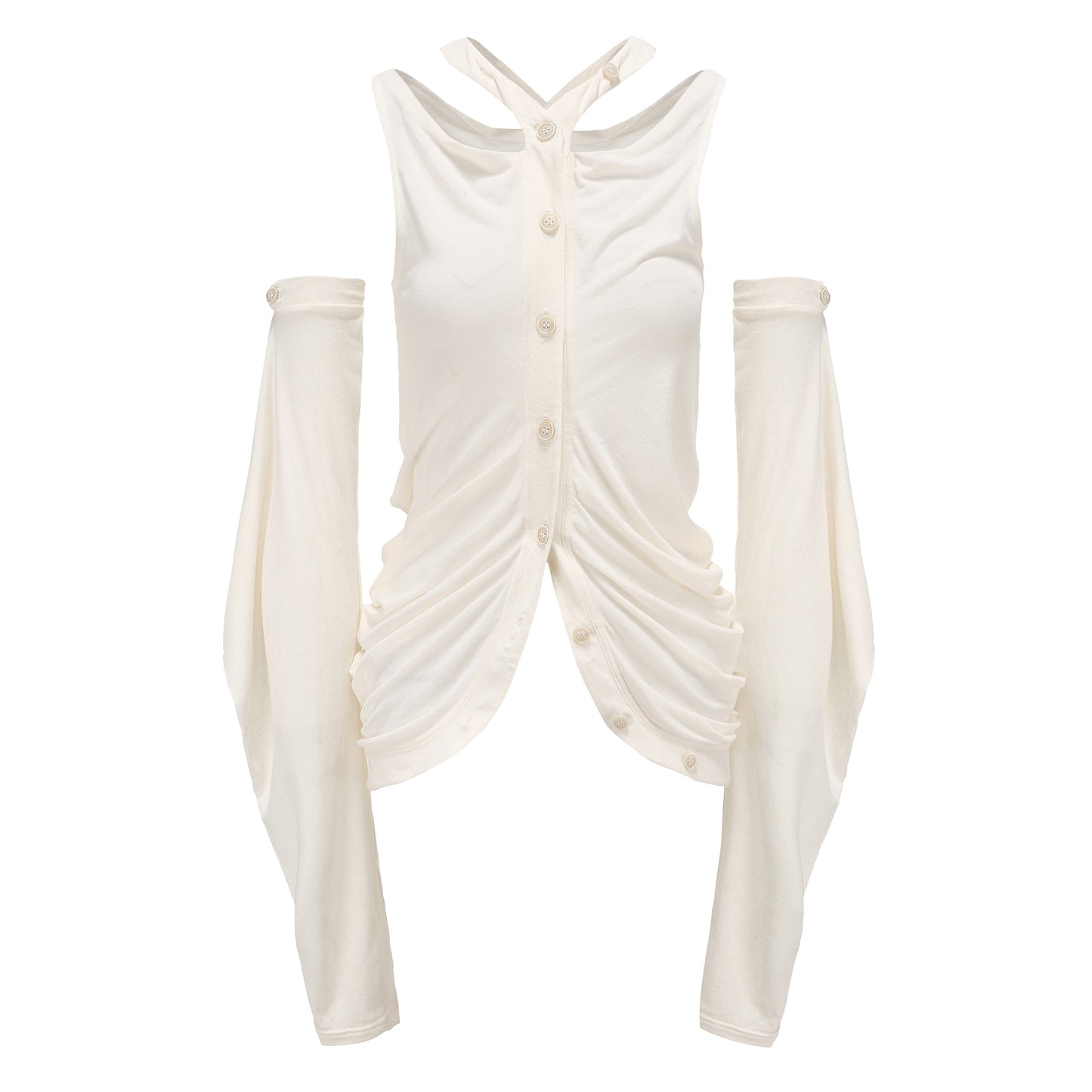 Accumulated pleated vest