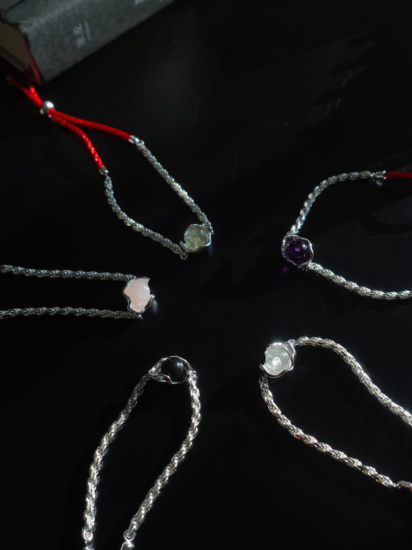 White Crystal (protect) Redline Bracelet