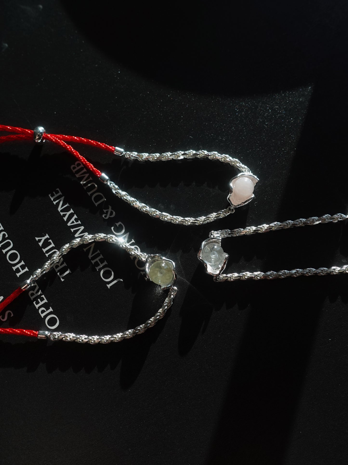 White Crystal (protect) Redline Bracelet