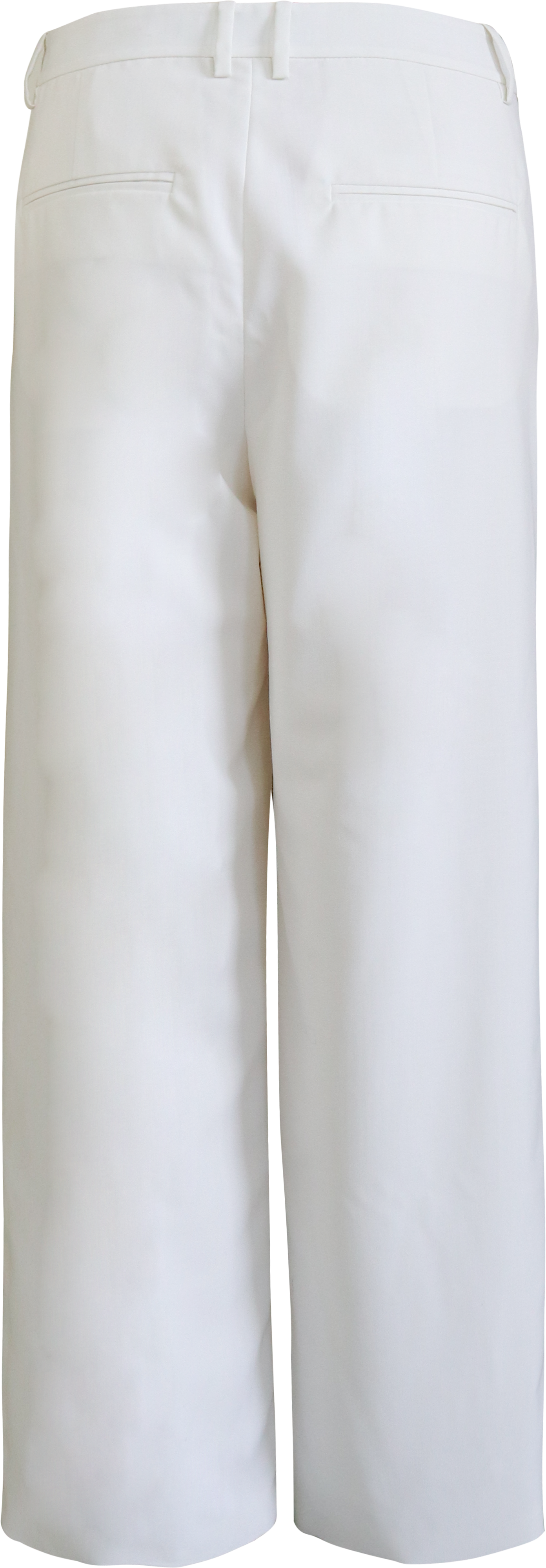 White Casual Wide-Leg Pants