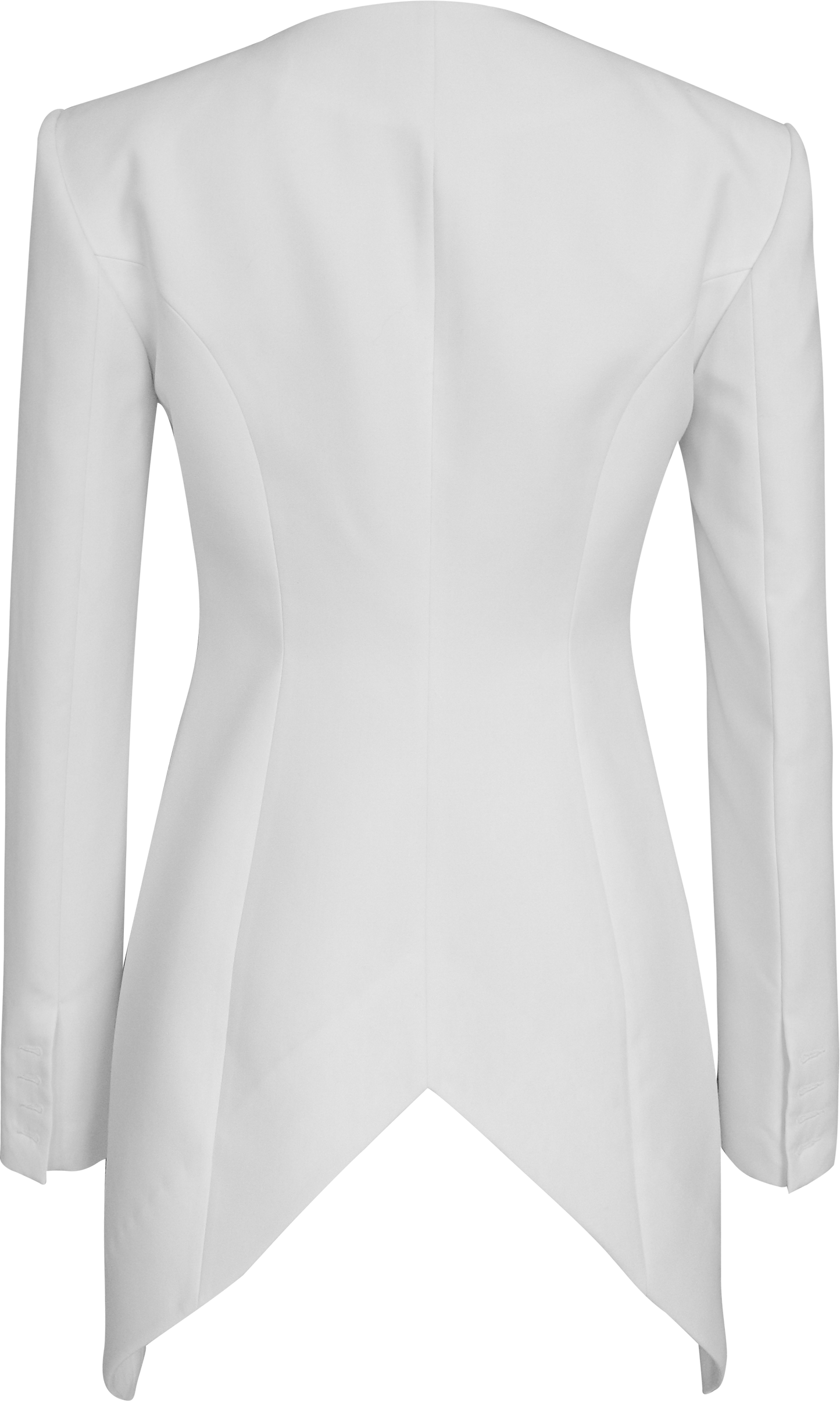 White Irregular Suit Jacket